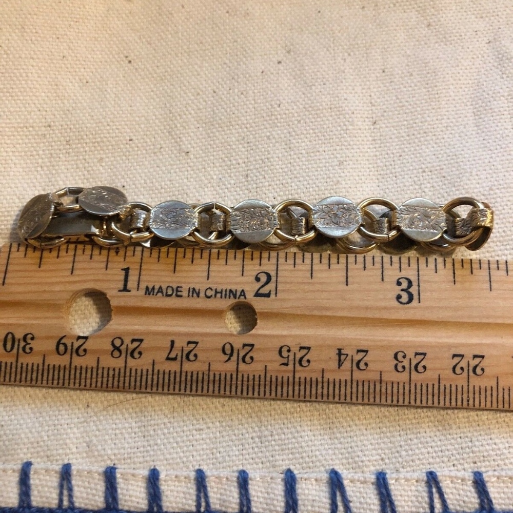 2" Vintage, Gold Tone,  bracelet